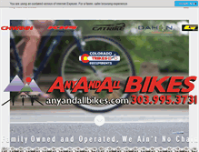 Tablet Screenshot of anyandallbikes.com